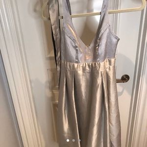 Maria Bianca Nero Silver Dress with Belt